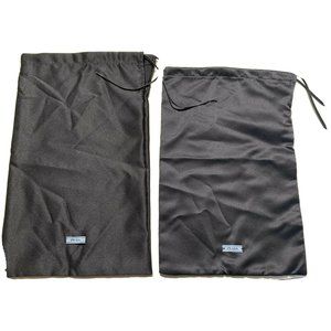 Prada Portable Shoe Bags For Travel 2 Pieces Black